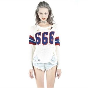 UNIF 666 varsity sweater small